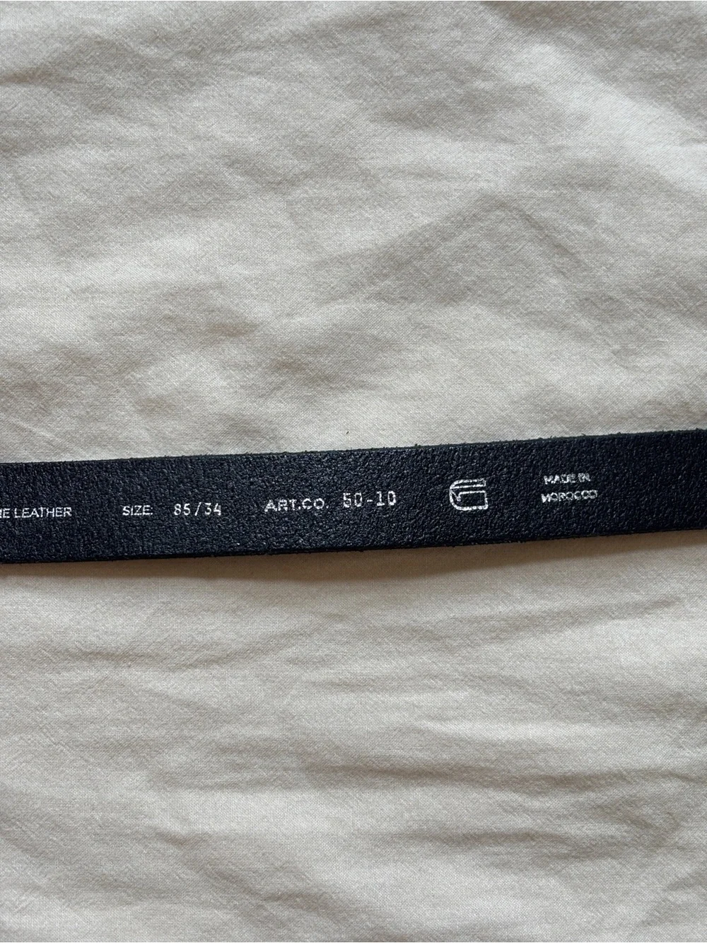 G-Star Raw Black Leather Western Belt Size 34